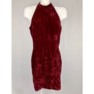Rampage Vintage Velour Crushed Velvet Party Dress